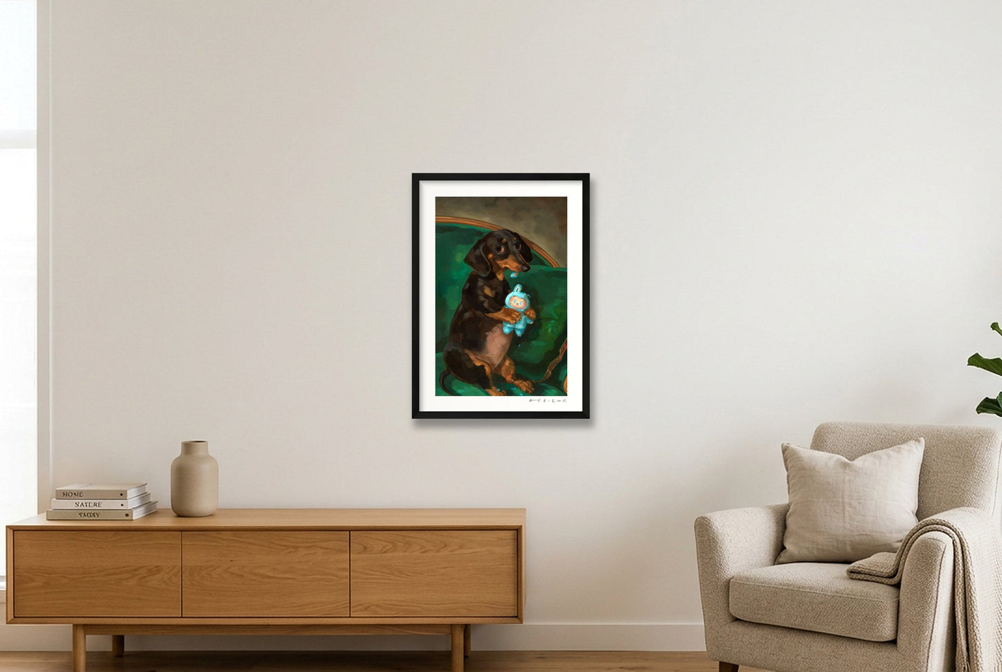 Love Bite — A2 (42×59cm, 17×23") Black Frame