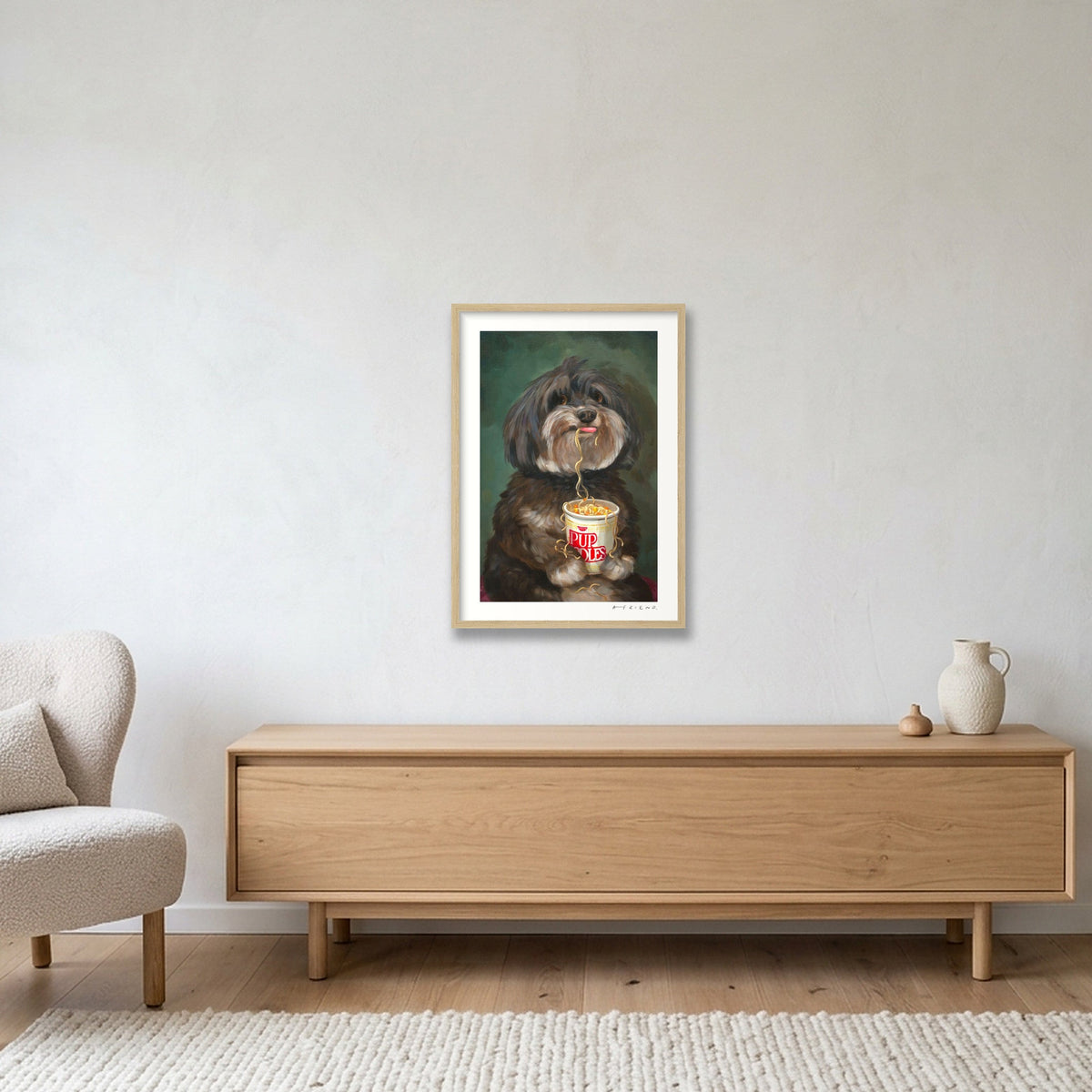 Bert — A2 (17×23") Oak Frame