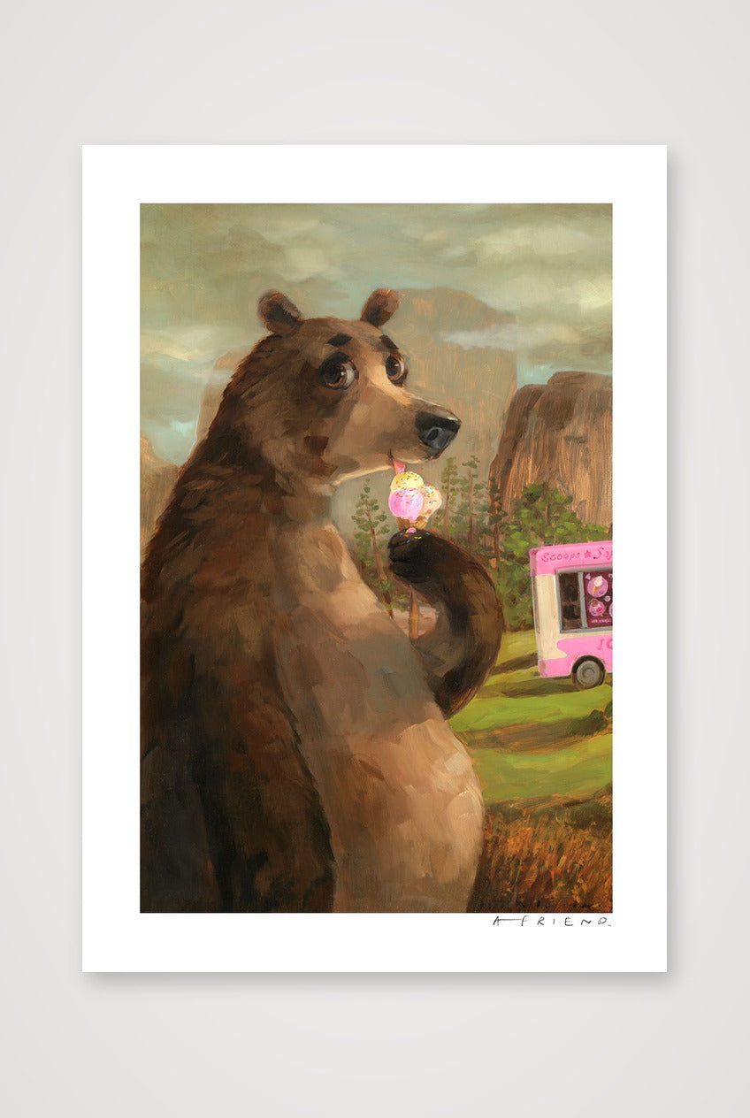 Mr Three Scoops — A2 (42×59cm, 17×23") Print only