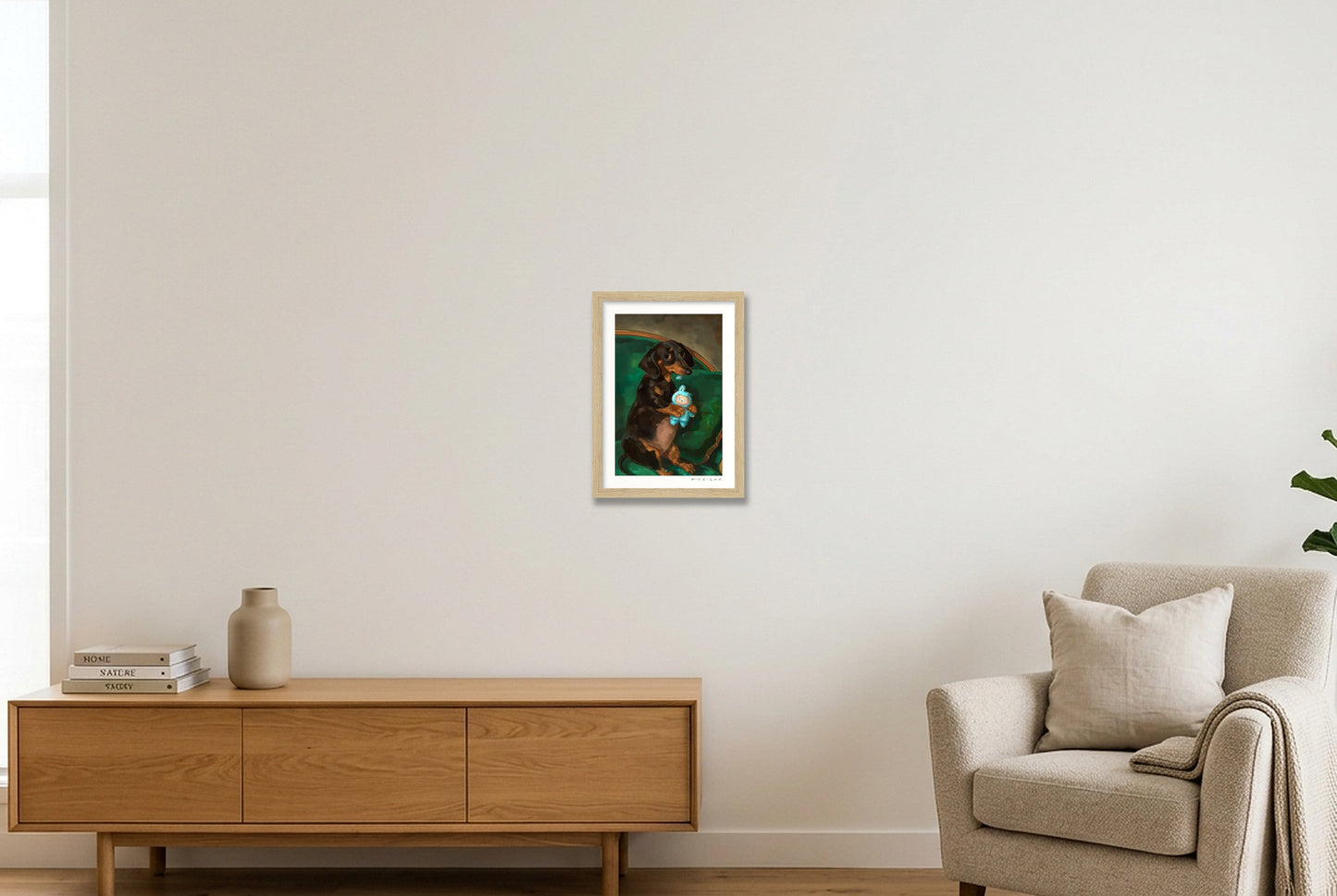 Love Bite — A4 (21×30cm, 8×12") Oak Frame